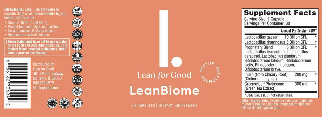 LeanBiome-supplement-facts